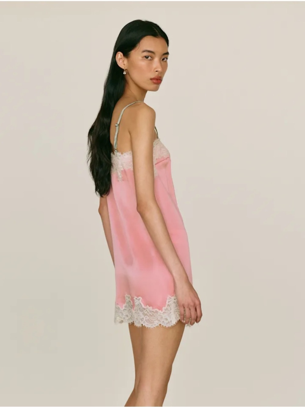 Reformation Emma rose silk dress in carnation NWT - Picture 2 of 8
